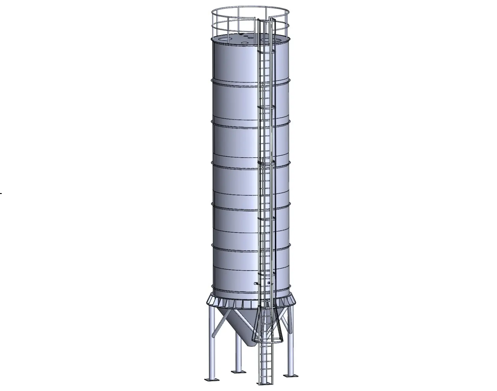Silo para Almacenamiento de 100TON de Cemento — imagen 2